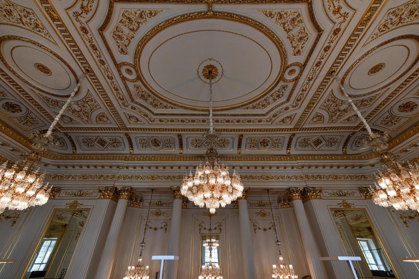 Wenen, Oostenrijk - jul 17, 2021, tijdelijk parlement in de keizerlijk paleis in Wenen, Oostenrijk. foto