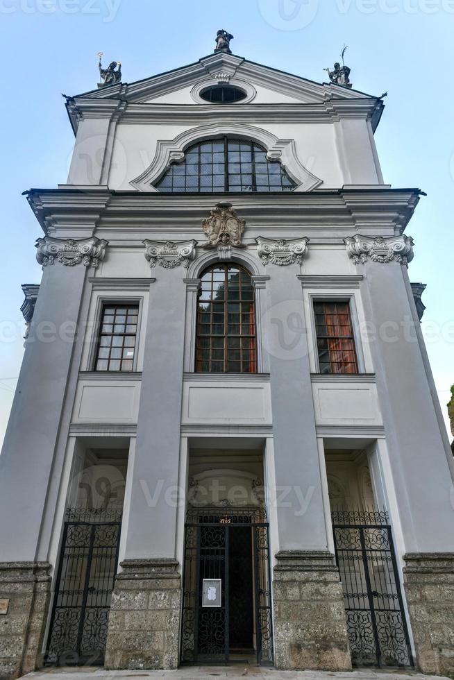 barok heilige Mark de evangelist kerk markuskirche in salzburg, Oostenrijk. foto