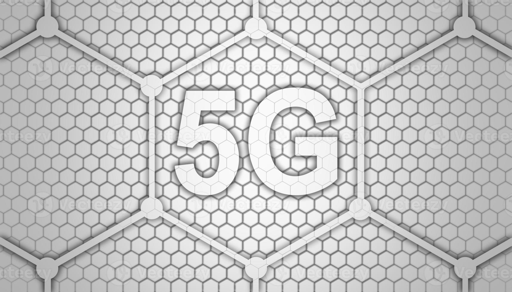 concept van toekomst technologie 5g netwerk systemen en internetten. 3d illustratie foto