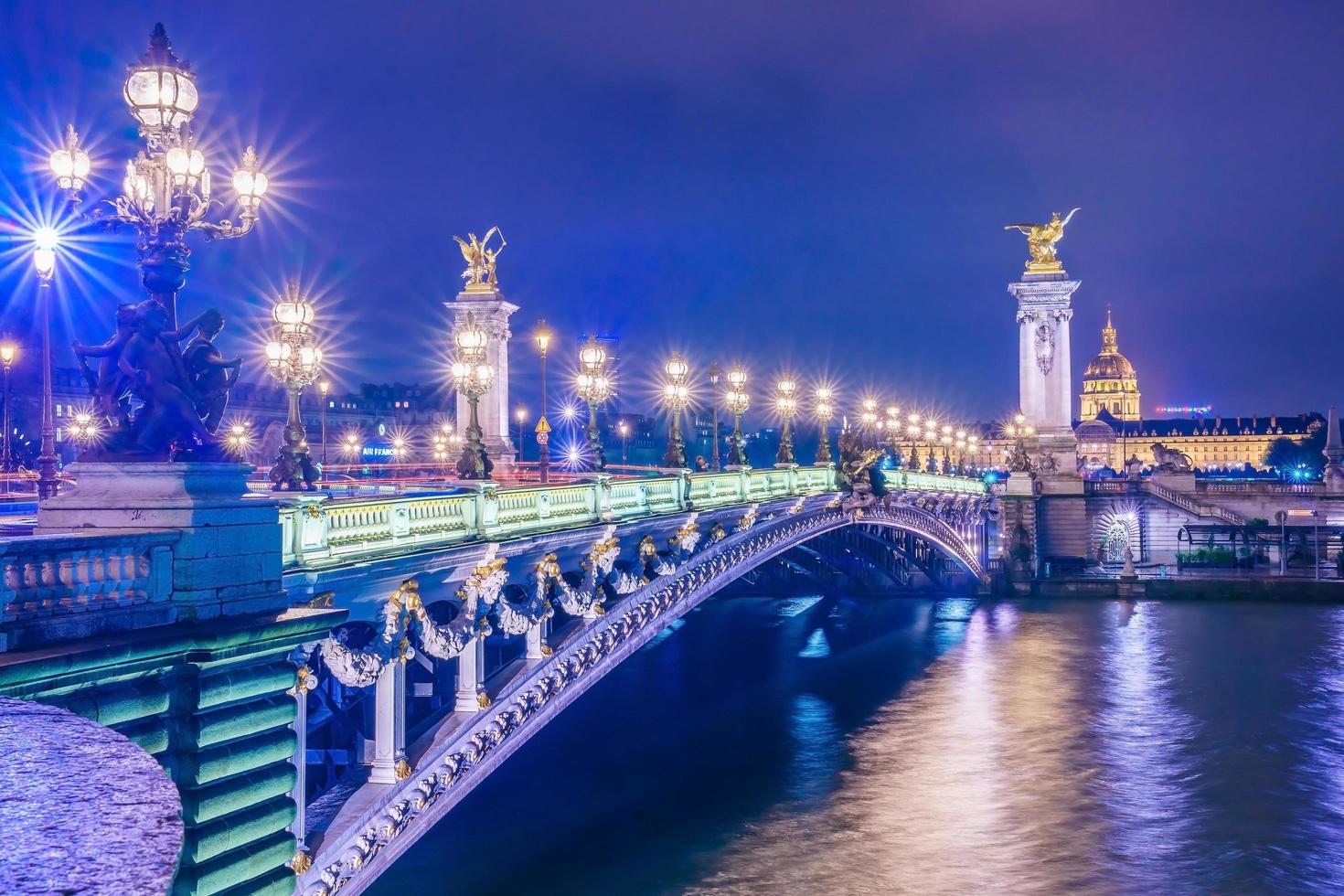 Pont Alexandre III-brug in Parijs, Frankrijk foto