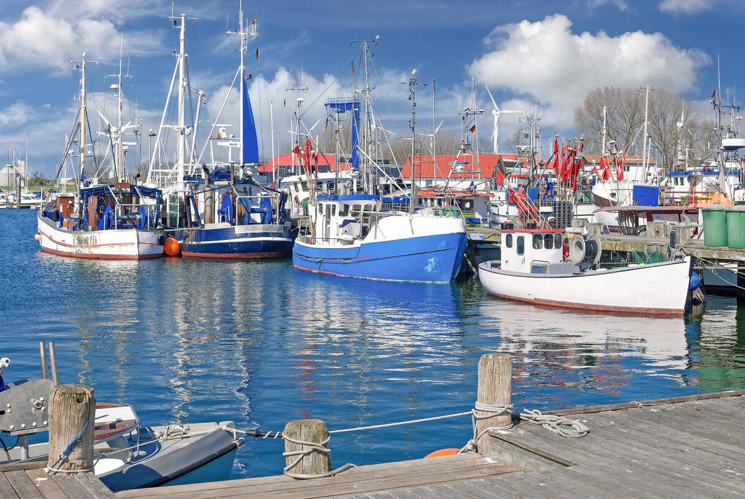 haven van burgstaaken, fehmarn, baltisch zee, Sleeswijk-Holstein, Duitsland foto