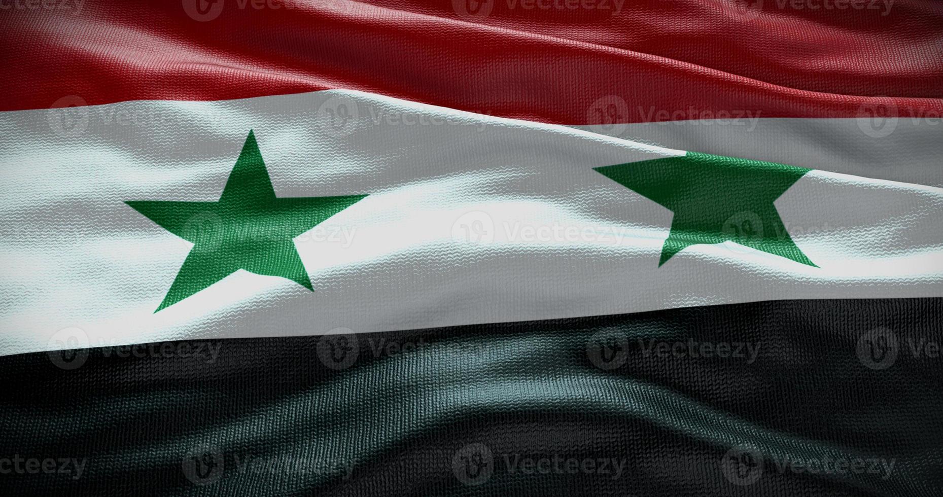 Syrië nationaal vlag achtergrond illustratie. symbool van land foto