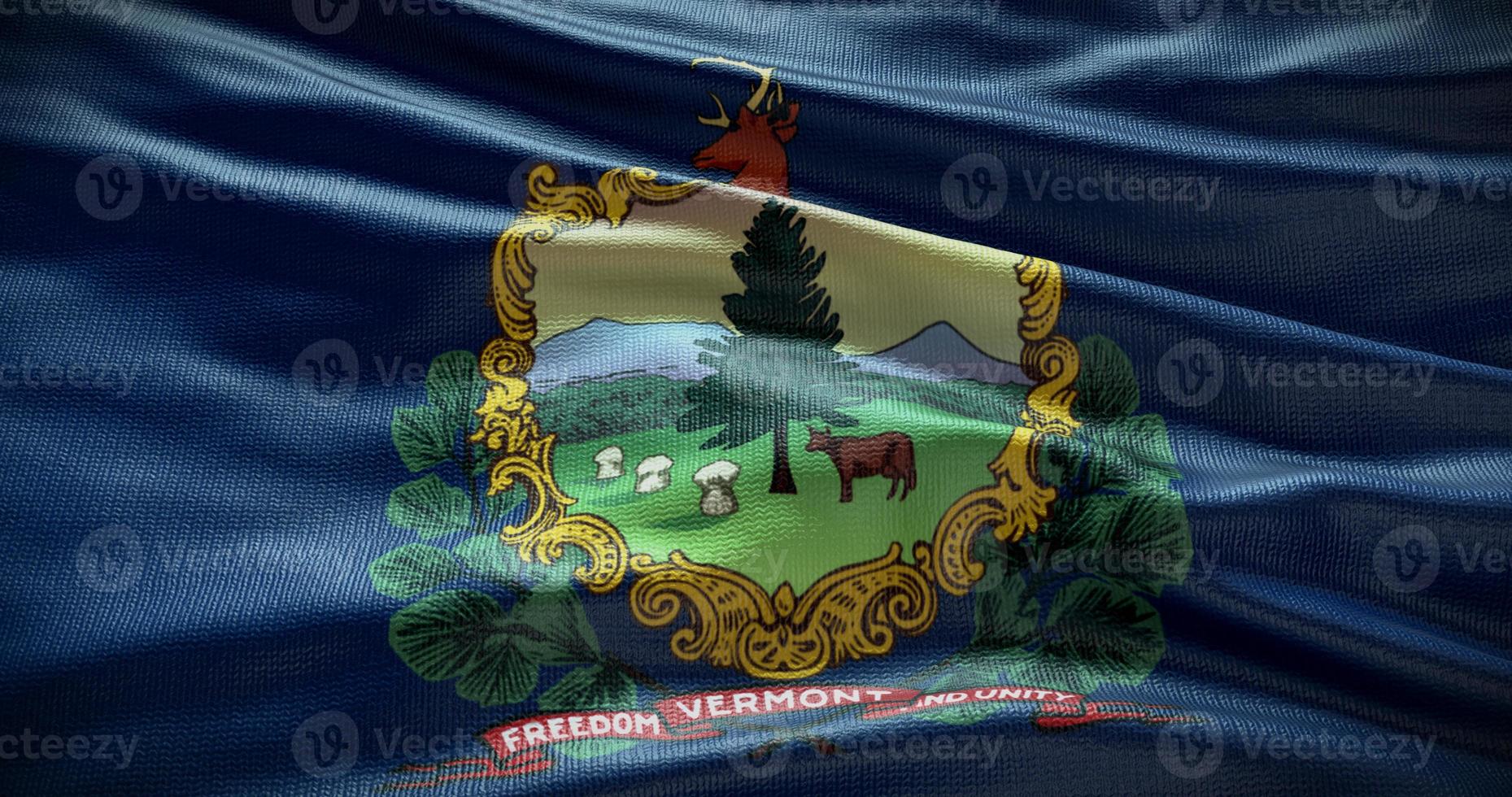 Vermont staat vlag achtergrond illustratie, Verenigde Staten van Amerika symbool backdrop foto