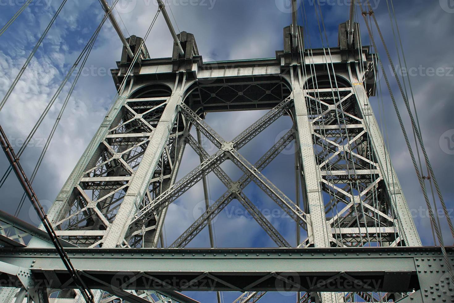 wiliamsburg brug in de stad van new york foto