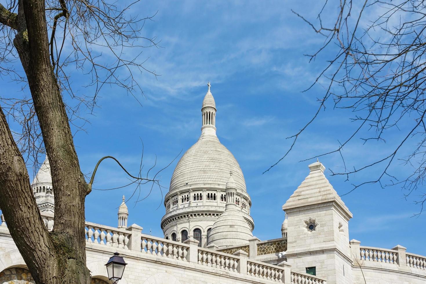 basiliek van het heilig hart van parijs in parijs, frankrijk foto