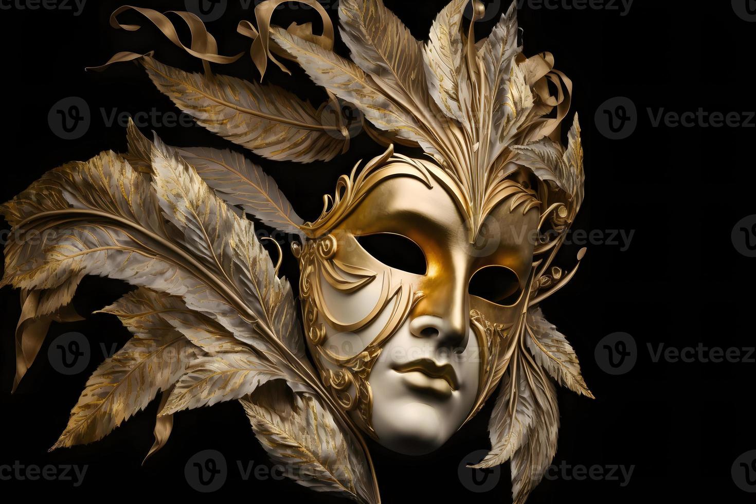 elegant samenstelling met Venetiaanse carnavals masker foto