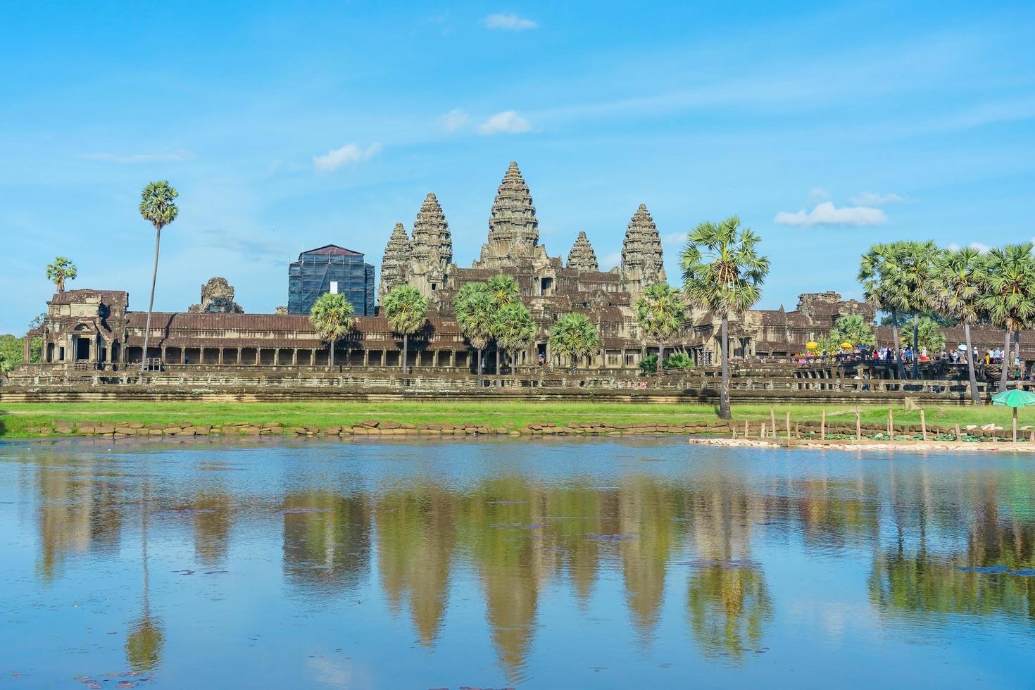 oude tempel in angkor wat, siem reap, cambodja foto