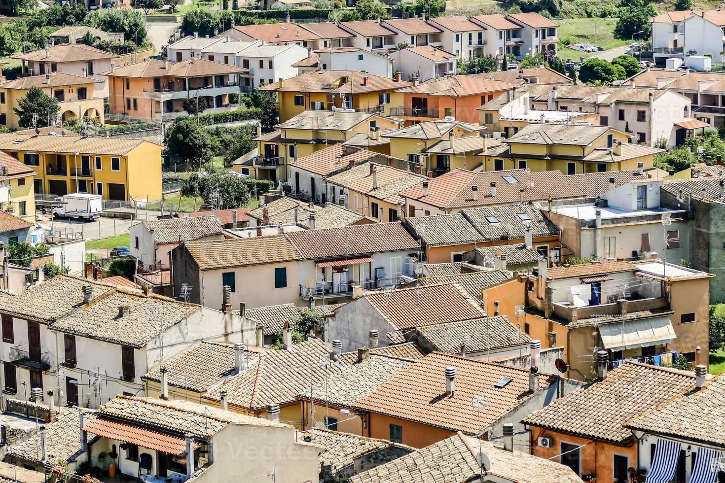 stadsgezicht van een Europese stad foto