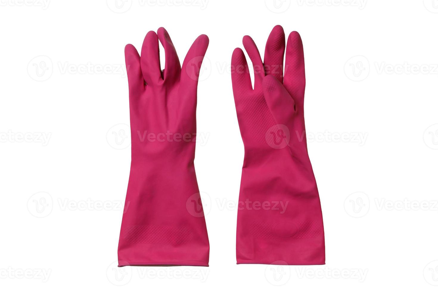 7420 roze handschoenen geïsoleerd Aan een transparant achtergrond foto