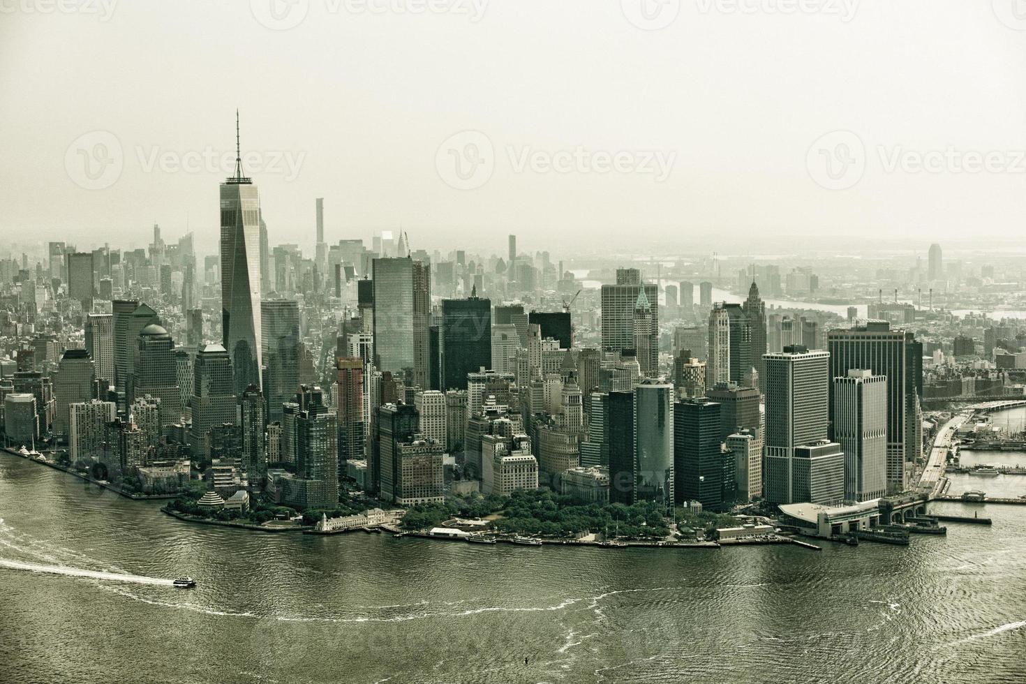 Luchtfoto van Manhattan foto