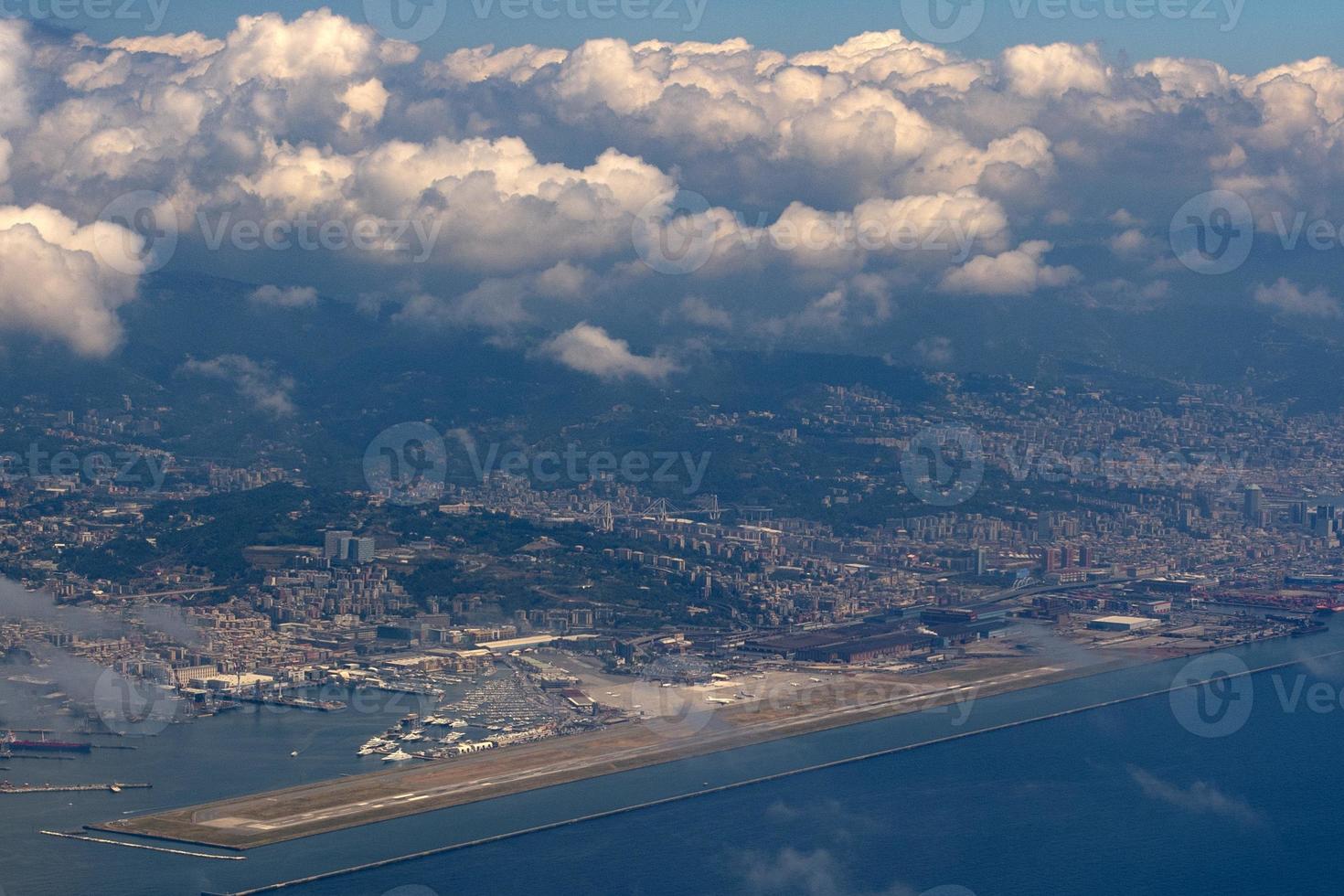 Genua morandi brug voordat ineenstorting antenne visie foto