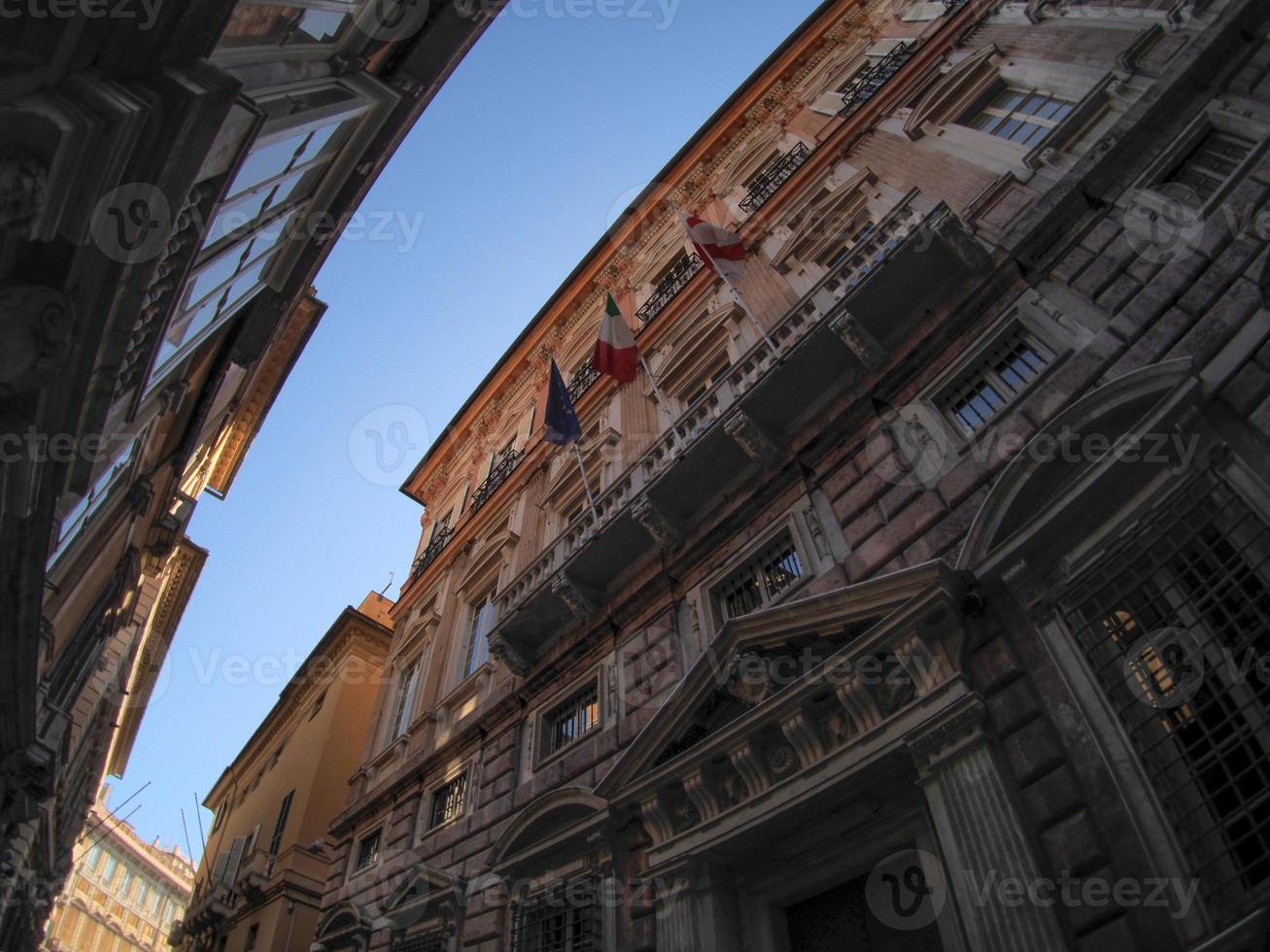 via garibaldi historisch gebouwen Genua foto