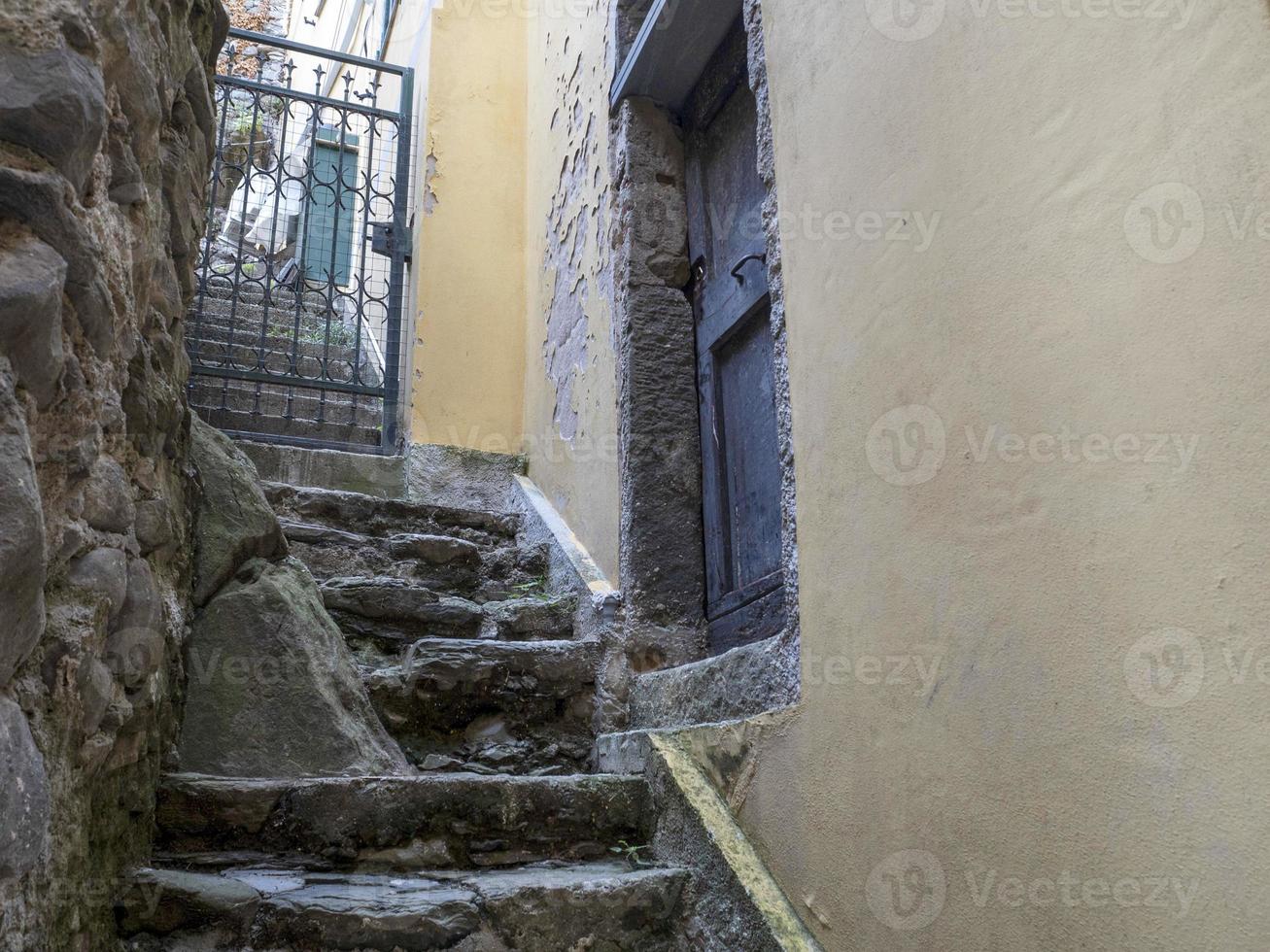 riomaggiore cinque terre pittoresk dorp foto