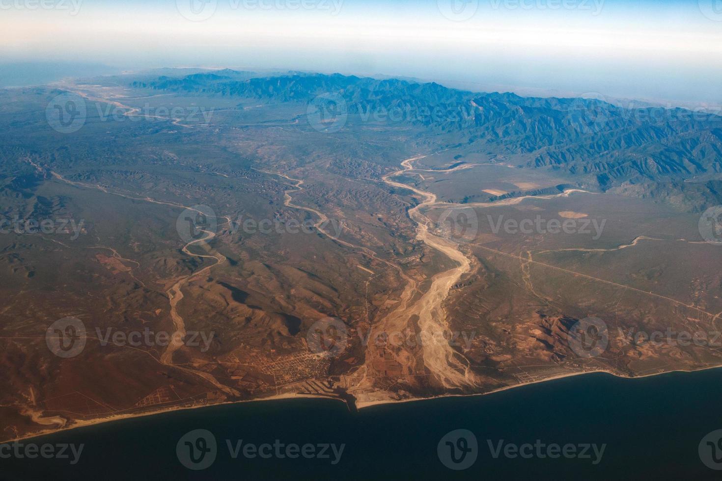 bergen van baja Californië sur Mexico antenne visie foto