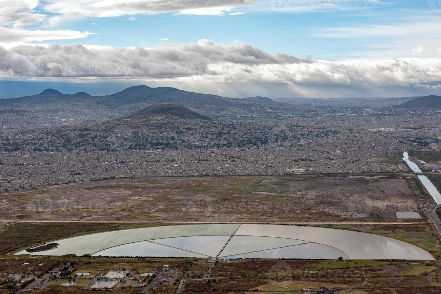 luchtfoto stadsgezicht van mexico-stad foto