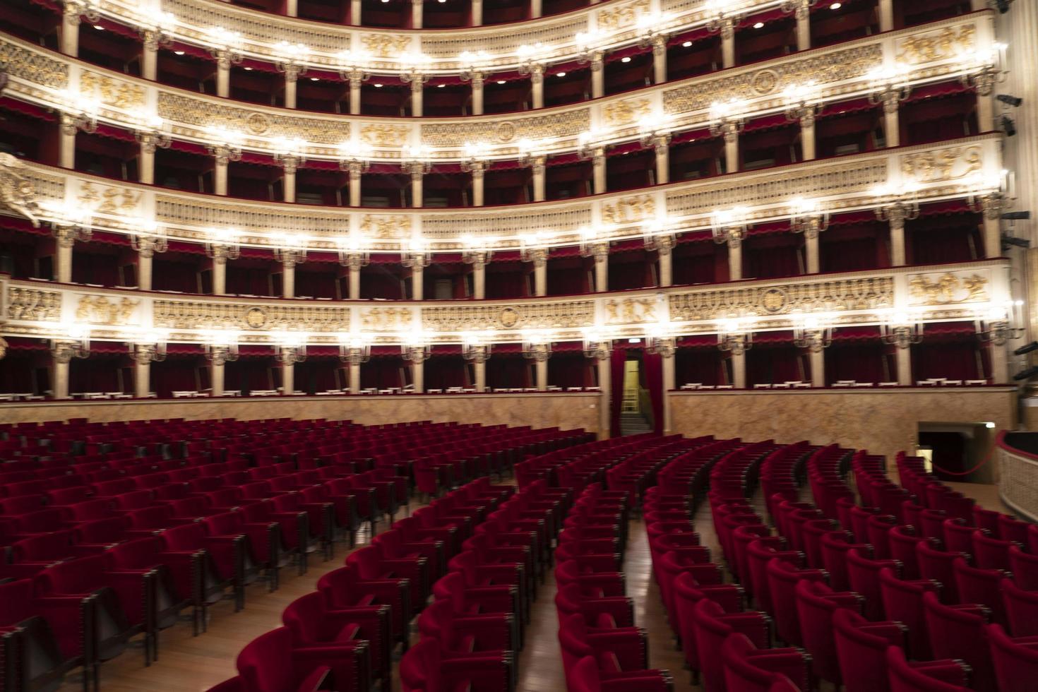 Napels, Italië - februari 1 2020 - heilige Charles Koninklijk theater in Napels foto