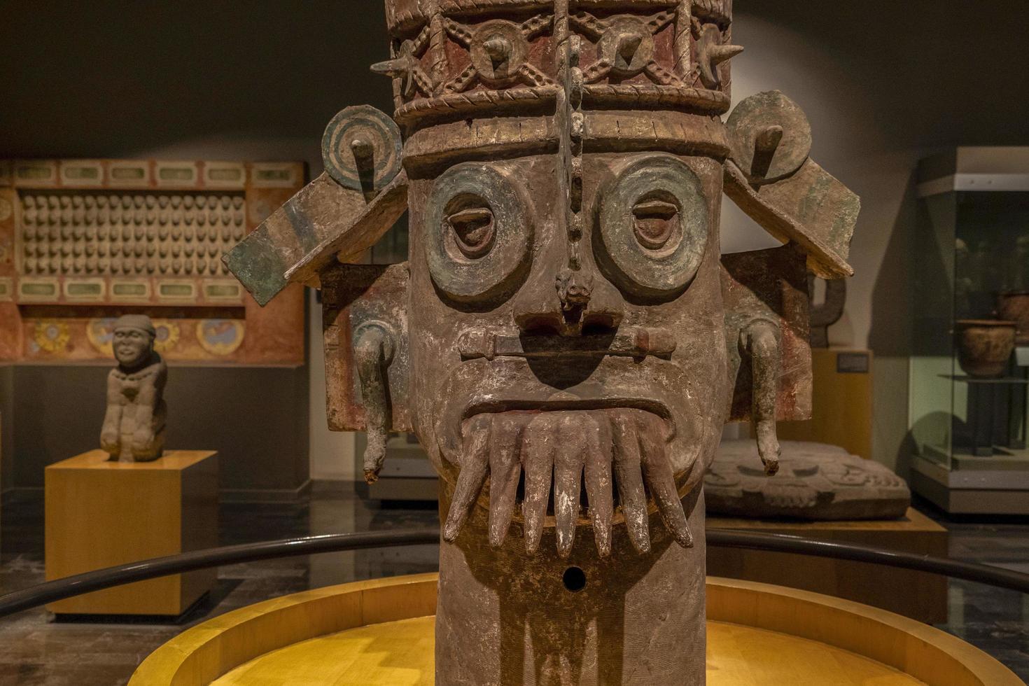 Mexico stad, Mexico - januari 31 2019 - Mexico stad antropologie museum foto