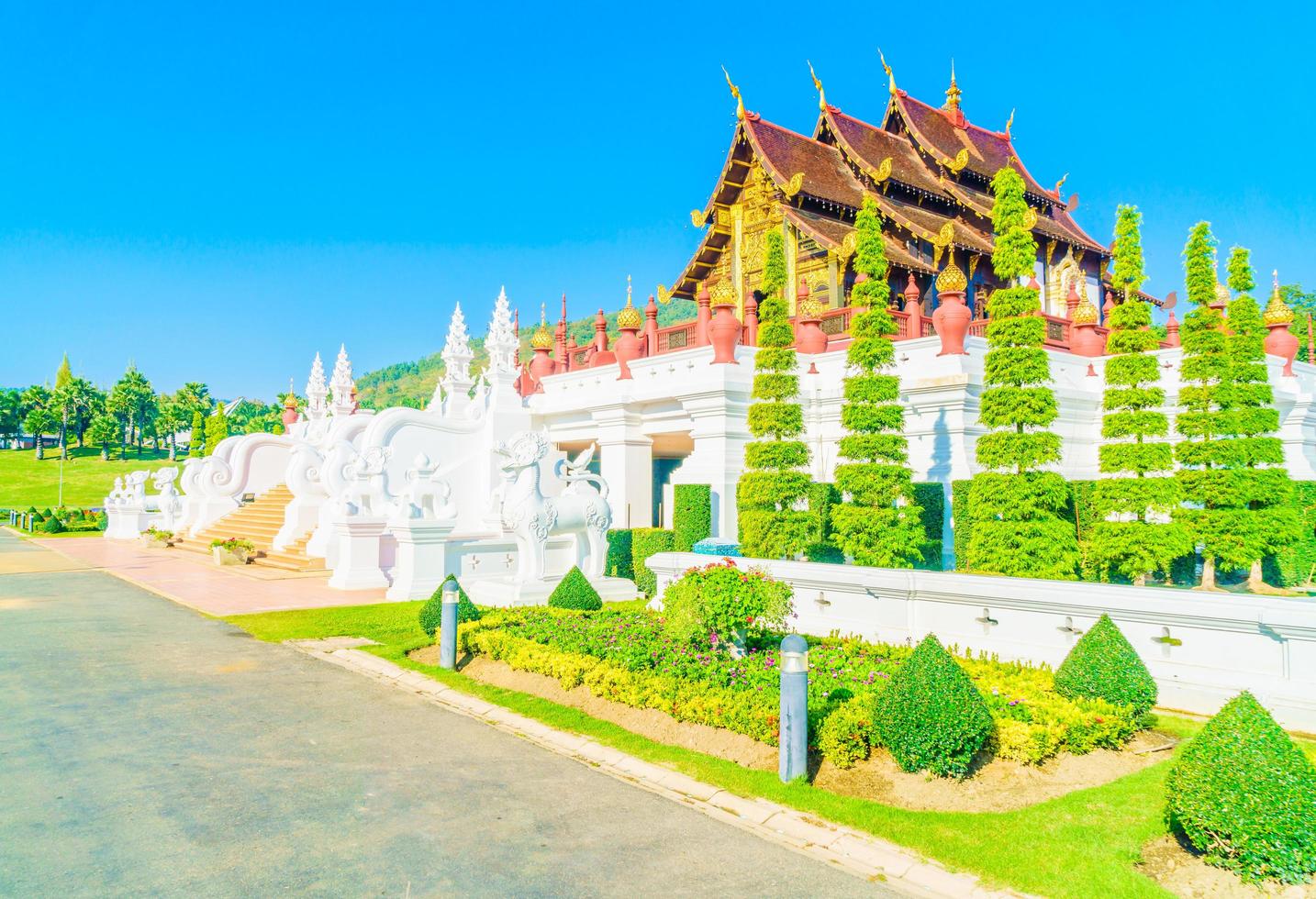 koninklijk paviljoen in chiang mai, thailand foto