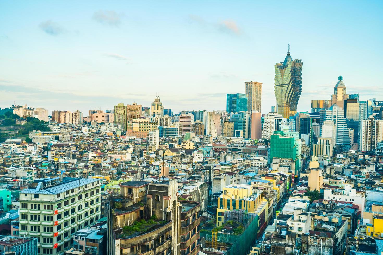 stadsgezicht van de stad Macau foto