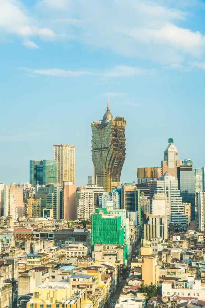 stadsgezicht van de stad Macau foto