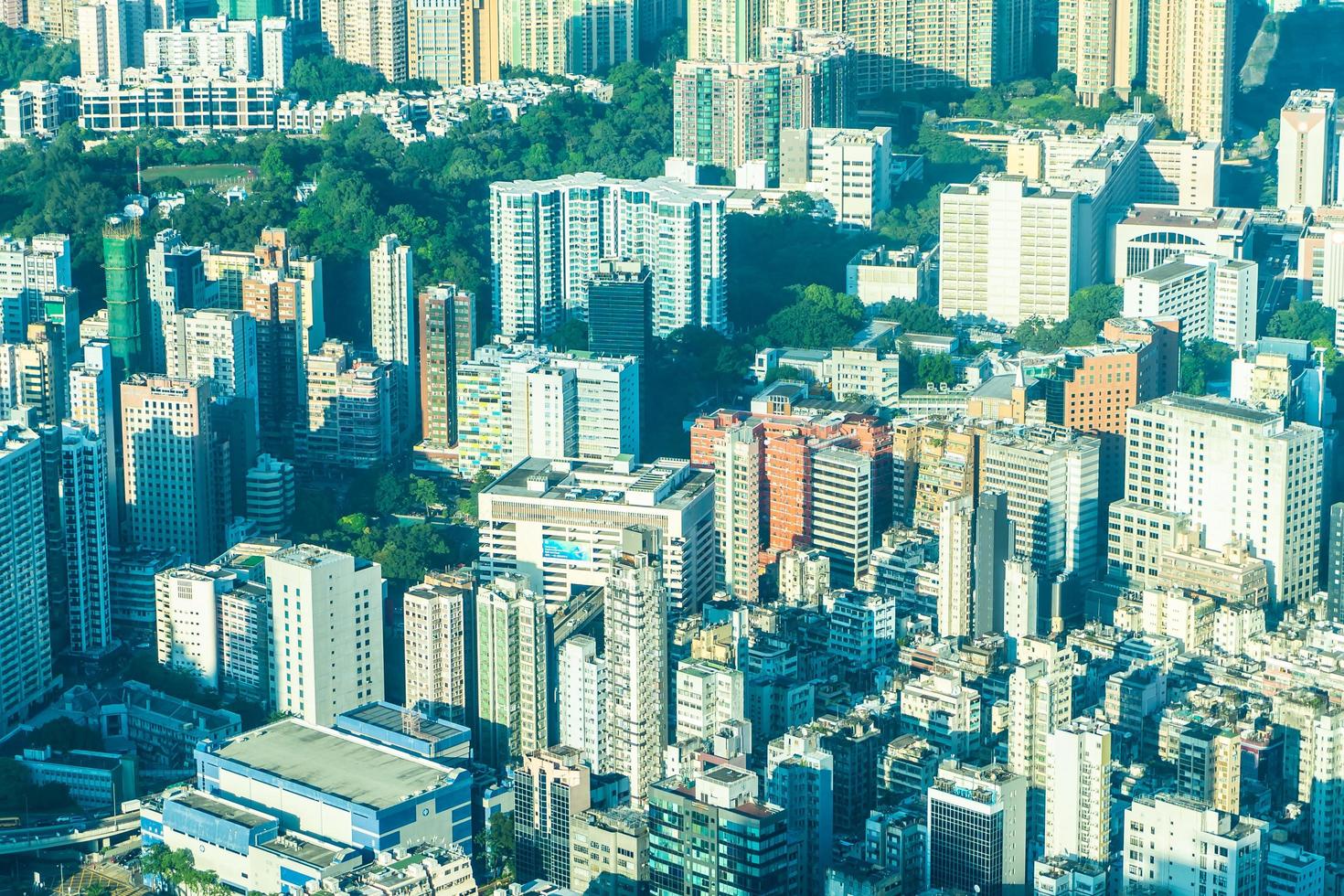 stadsgezicht van de stad hong kong, china foto