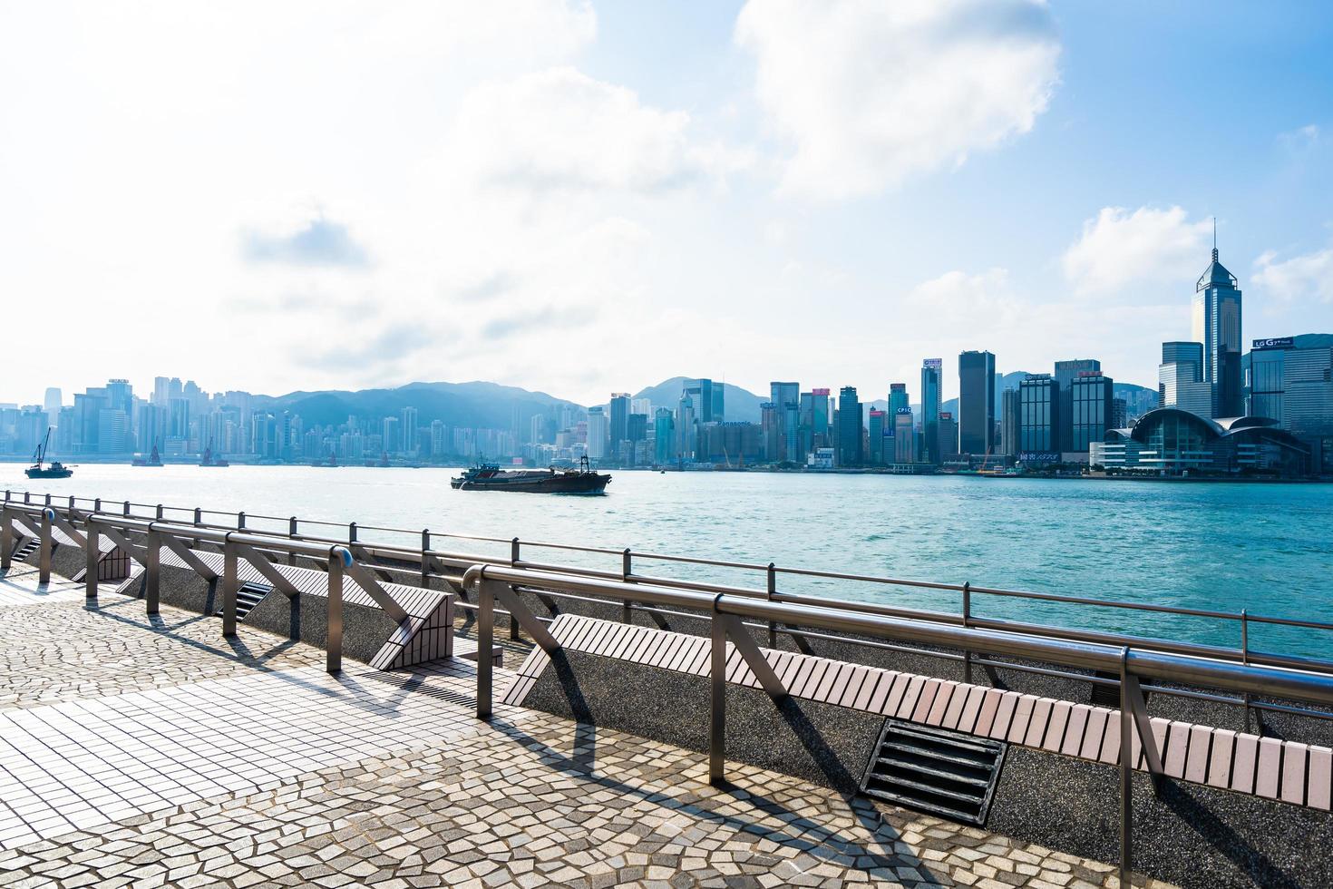 stadsgezicht van de stad hong kong, china foto