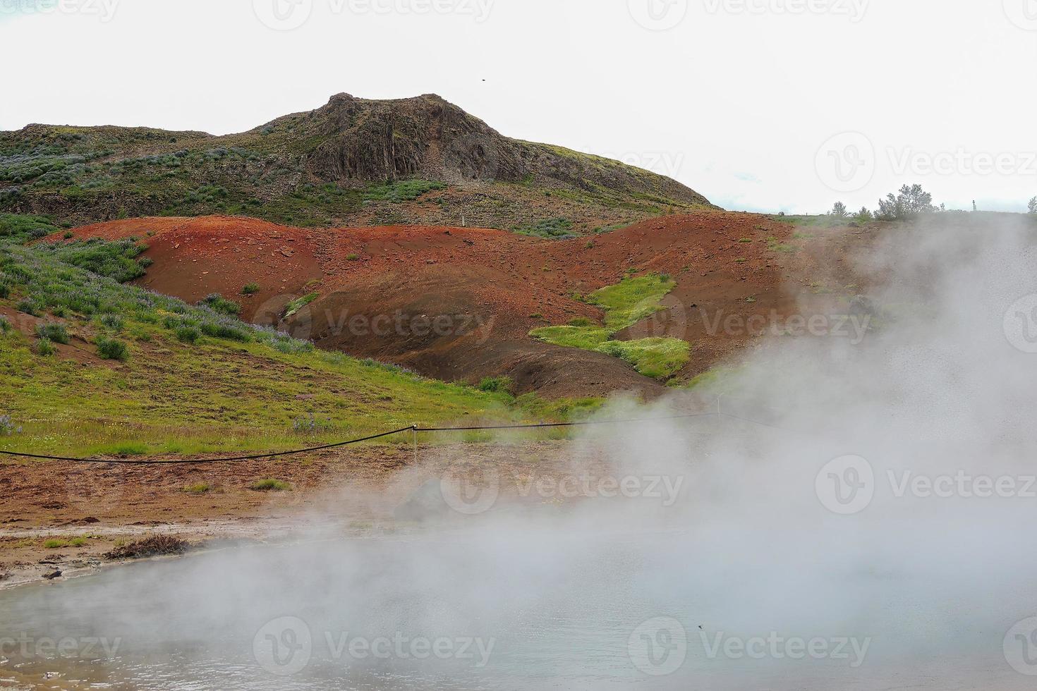 IJsland kualaug natuurlijk zwembad foto