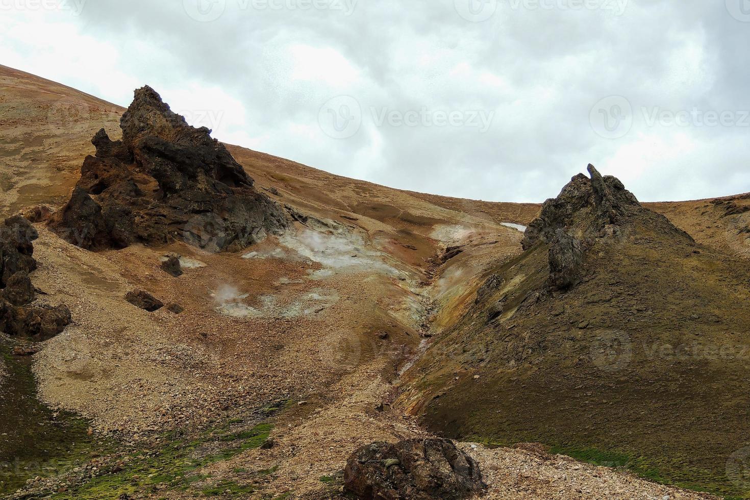 gouden cirlce IJsland wild pad foto