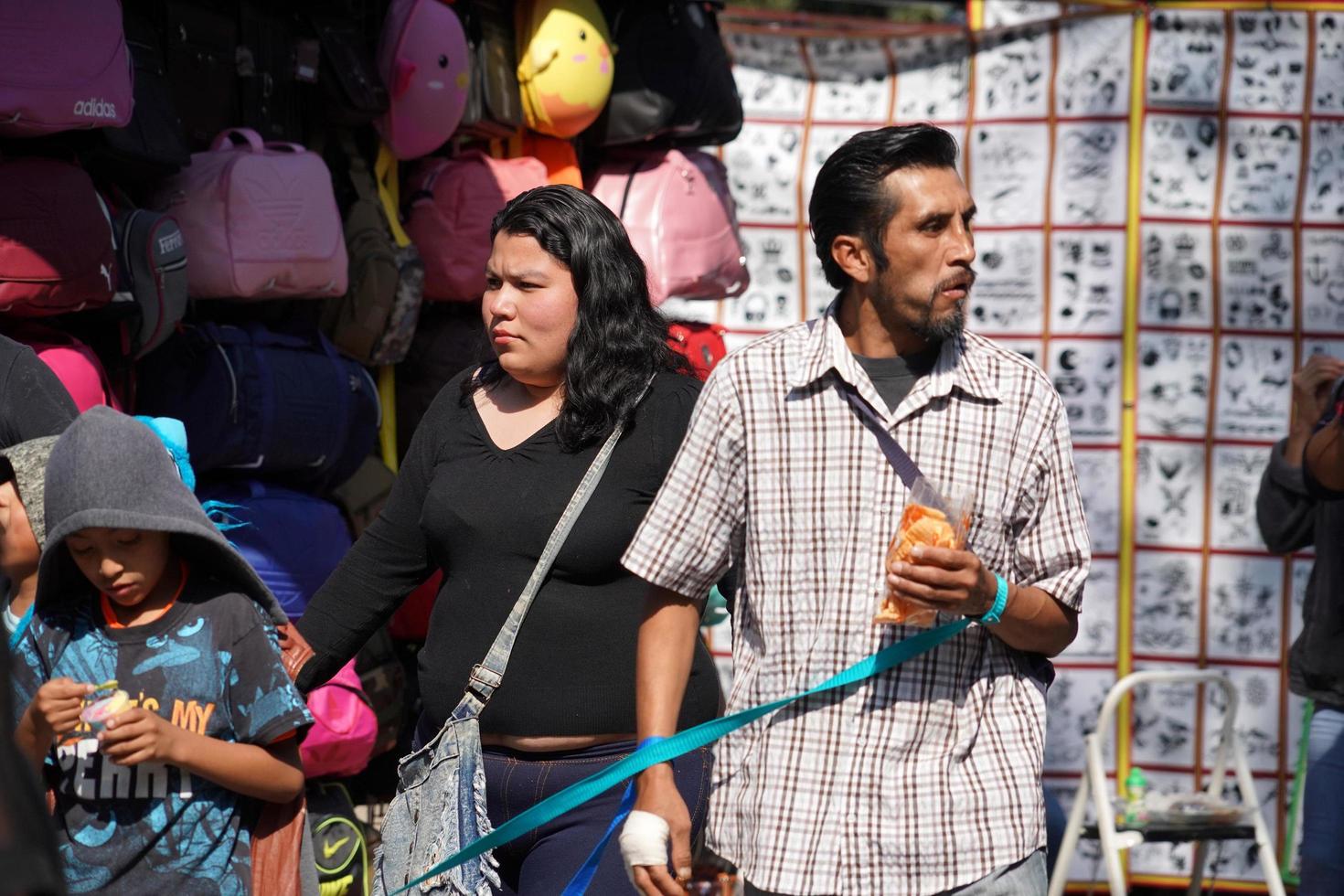 Mexico stad, februari 3 2019 - stad- park chapultepec druk van mensen Aan zondag foto