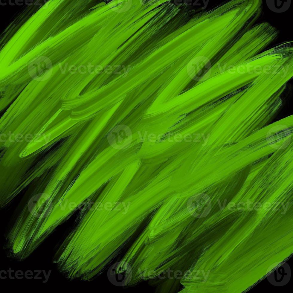 groen borstel in zwart kleur achtergrond foto