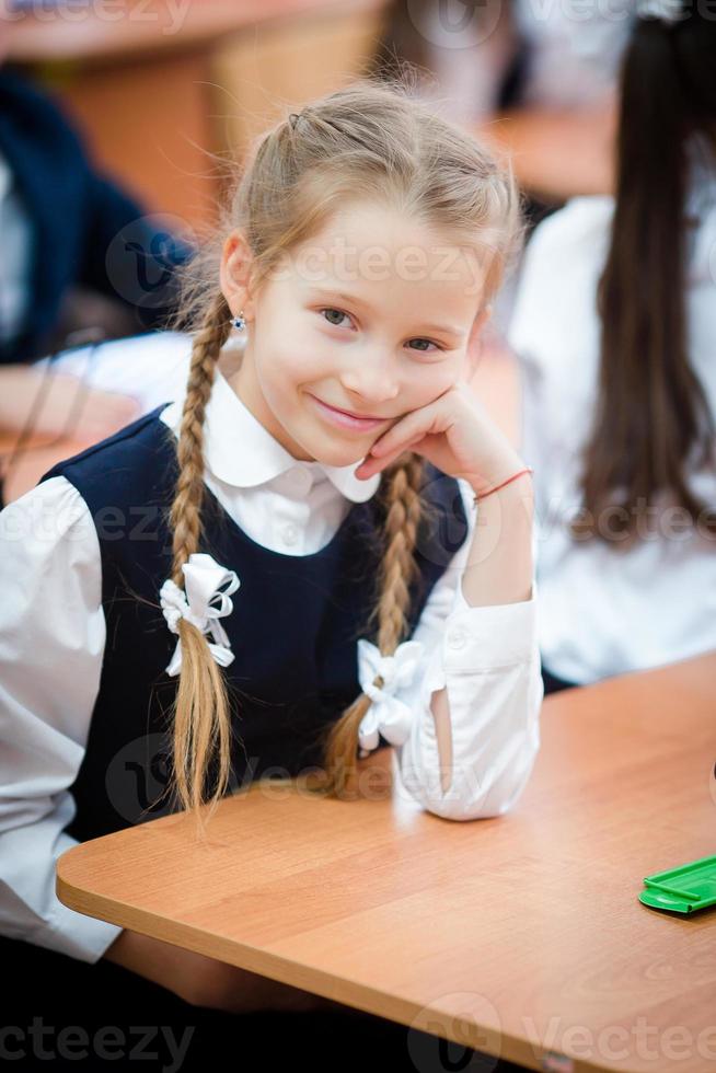 weinig meisje Aan de school- foto