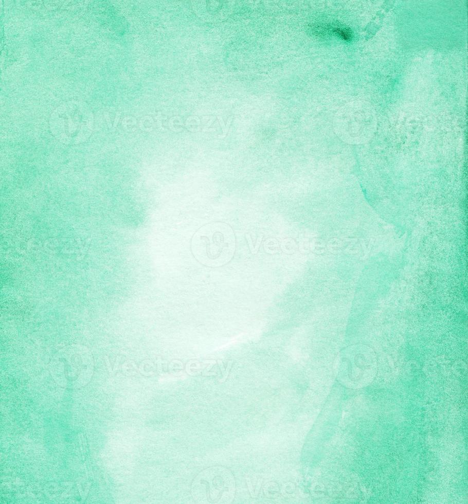 waterverf licht zee groen achtergrond textuur. aquarel munt kleur backdrop met ruimte voor tekst. foto