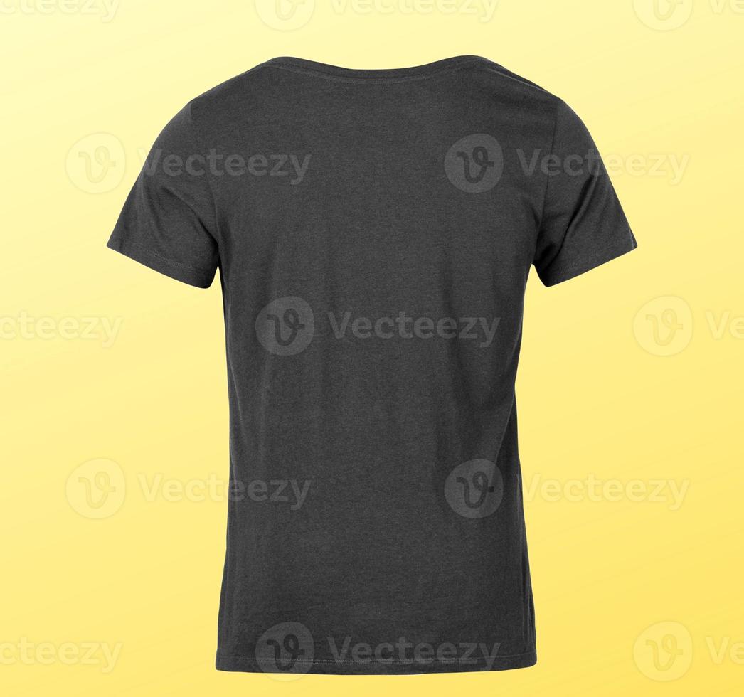 t-shirt mockup met geel achtergrond foto