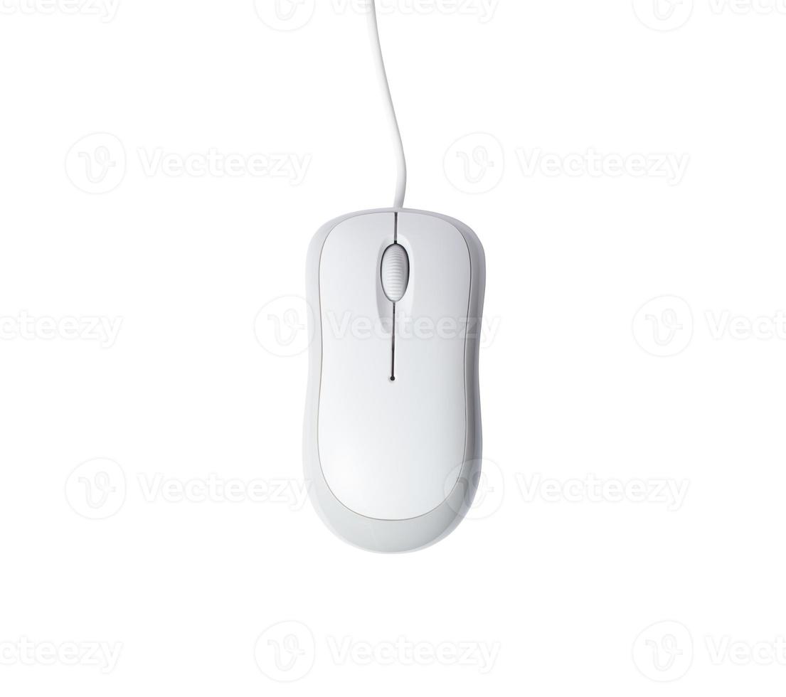beeld van een wit muis computer, scherm wijzer foto