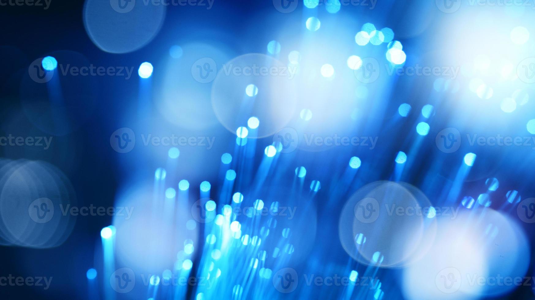 internet verbinding met optisch vezel. concept van snel internetten. foto