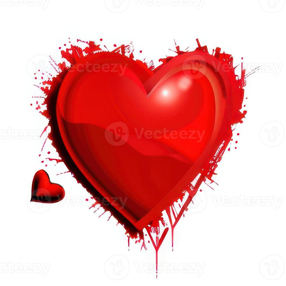 rood hart vormen voor valentijnsdag dag foto
