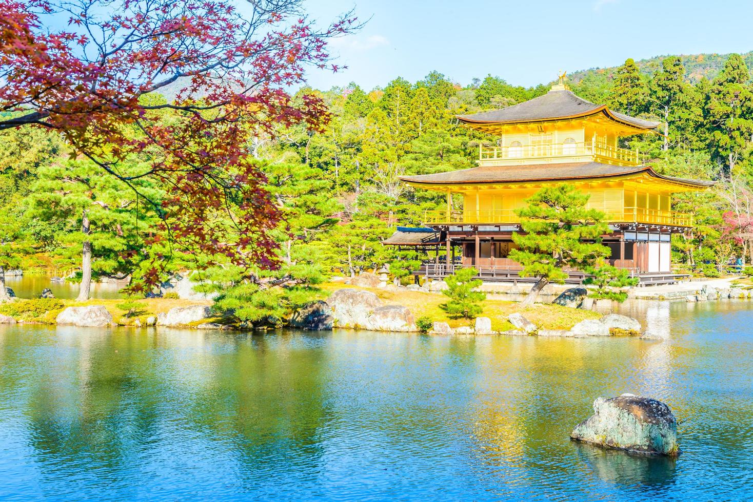 kinkakuji-tempel in kyoto, japan foto
