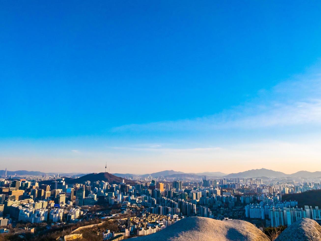 uitzicht op de stad seoul, zuid-korea foto