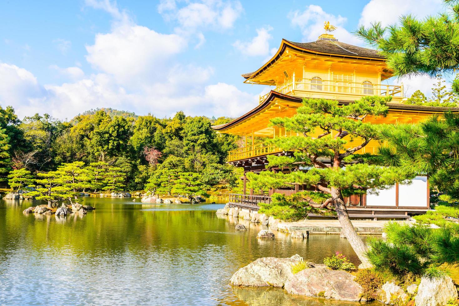 kinkakuji-tempel in kyoto, japan foto