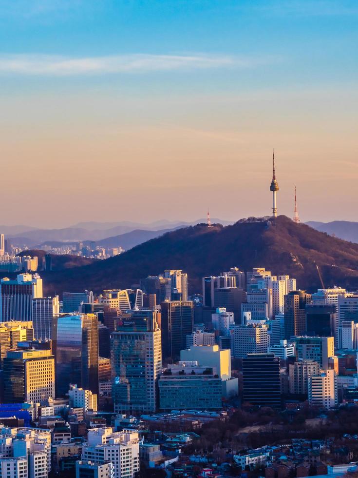 uitzicht op de stad seoul, zuid-korea foto