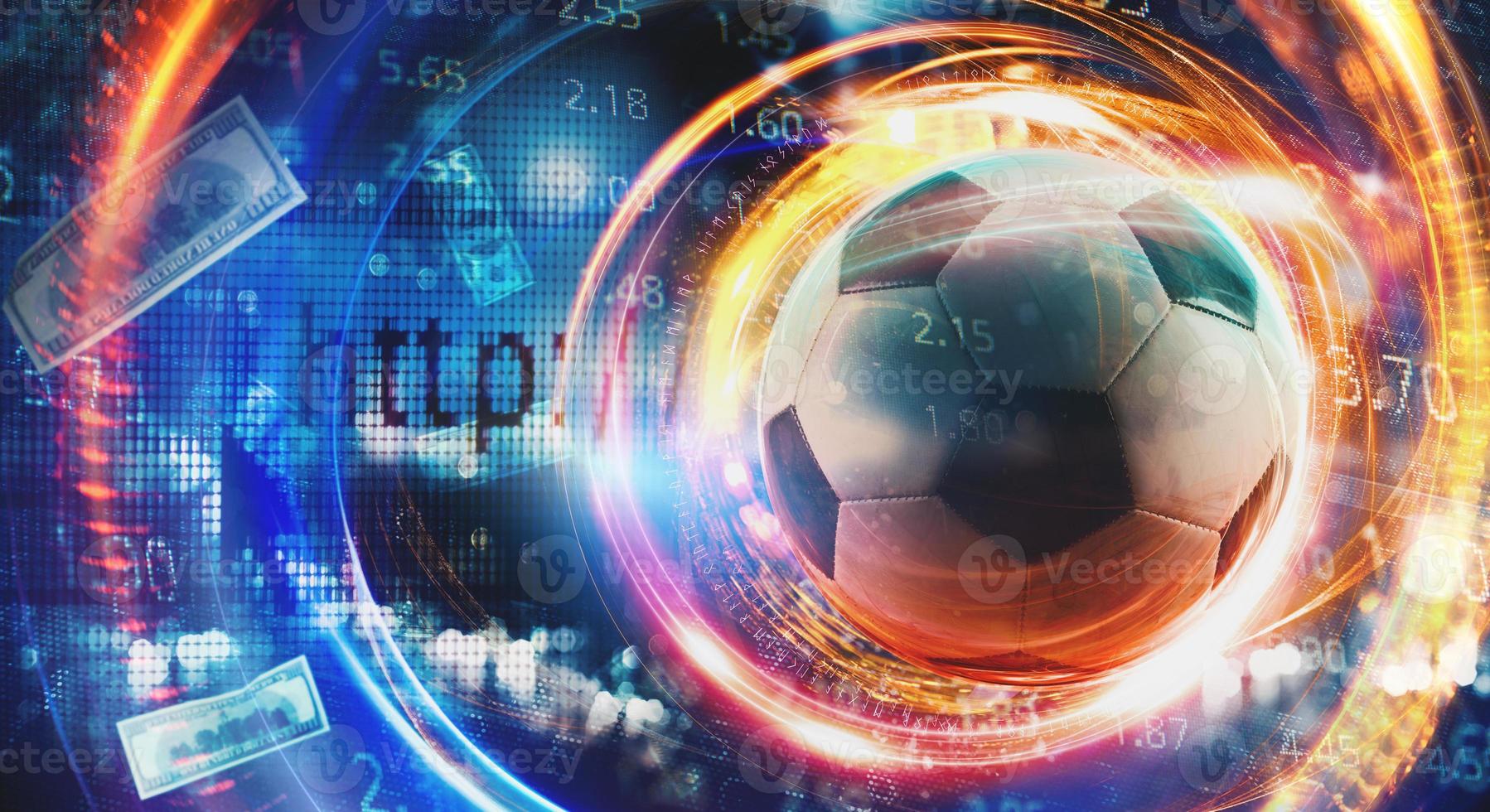 online inzet en analytics en statistieken voor voetbal spel foto