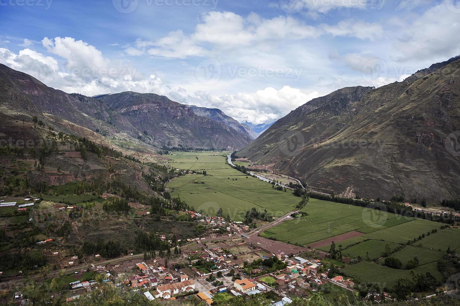 heilige vallei van de inca's in peru foto