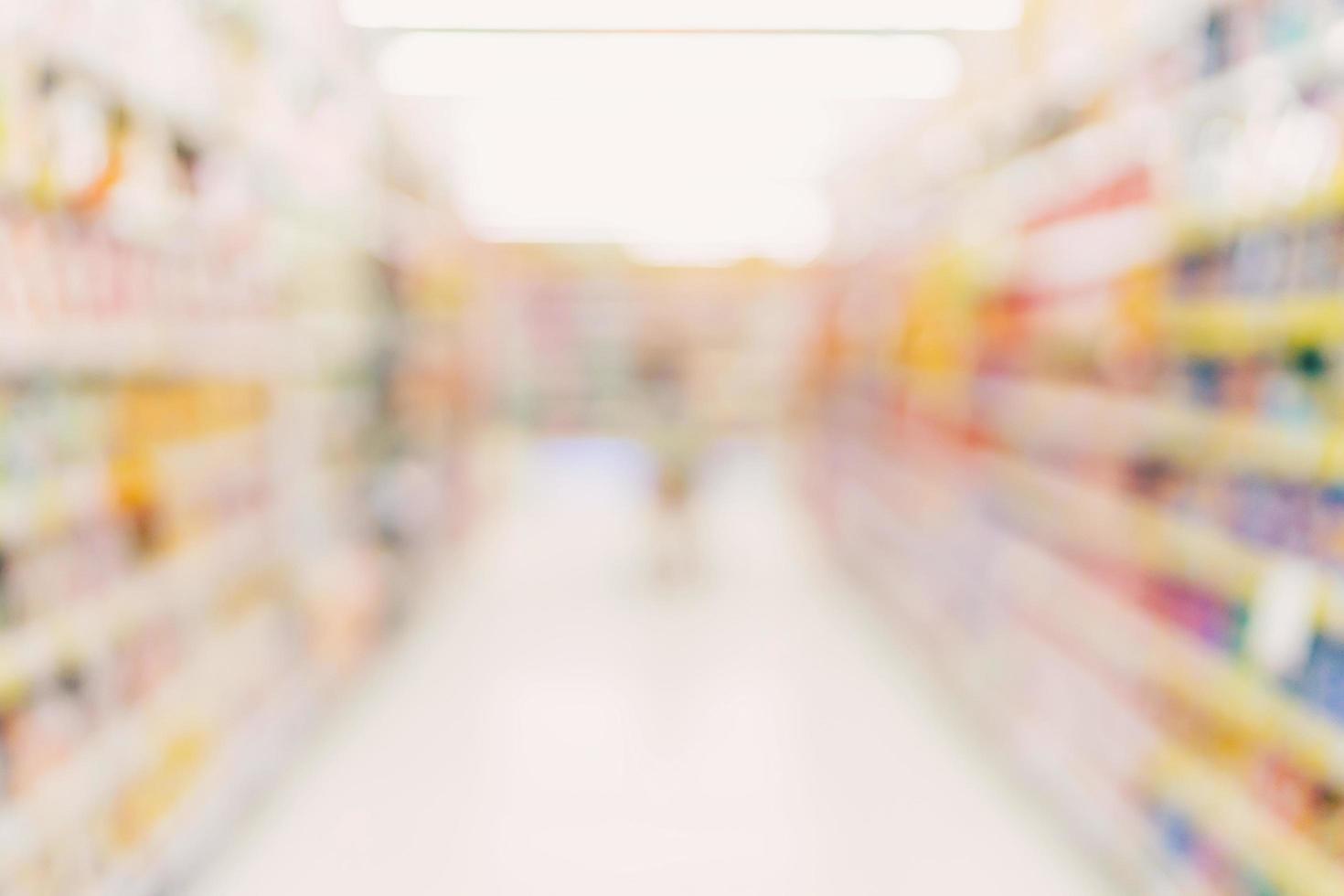 wazig achtergrond - op te slaan van boodschappen doen winkelcentrum vervagen achtergrond met bokeh. foto