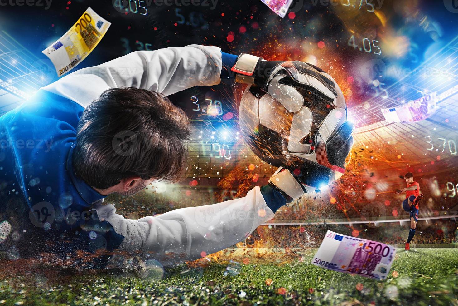 online inzet en analytics en statistieken voor voetbal spel foto