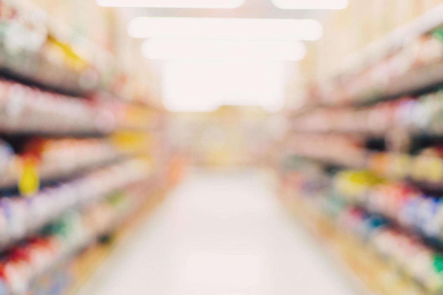 wazig achtergrond - op te slaan van boodschappen doen winkelcentrum vervagen achtergrond met bokeh. foto