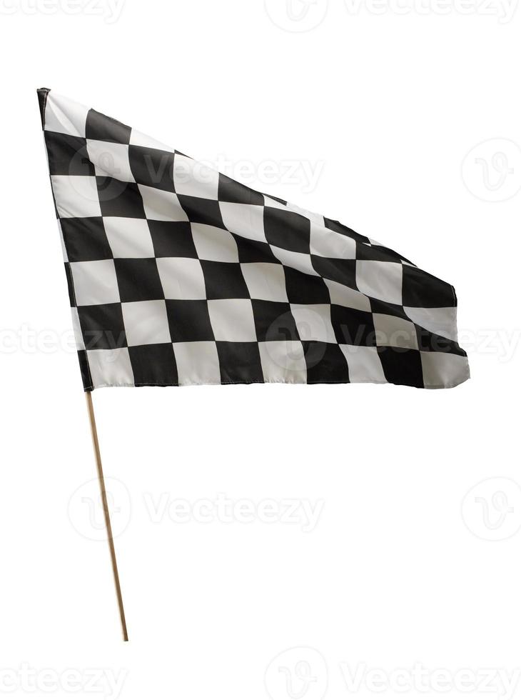 racing wedstrijd vlag. concept van geslaagd aankomst en wedstrijd foto