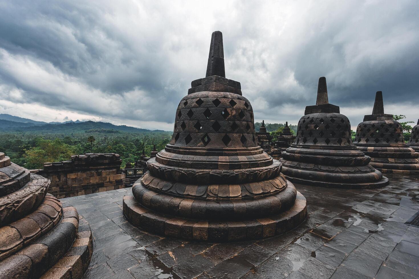 mooi borobudur tempel stoepa foto