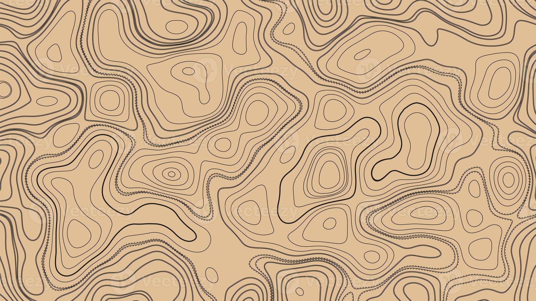 abstract retro topografisch kaart. topografisch achtergrond met oud papier effect. oud papier kleur en zwart achtergrond met rooster topografisch achtergrond. geografisch rooster kaart met ruimte voor kopiëren foto