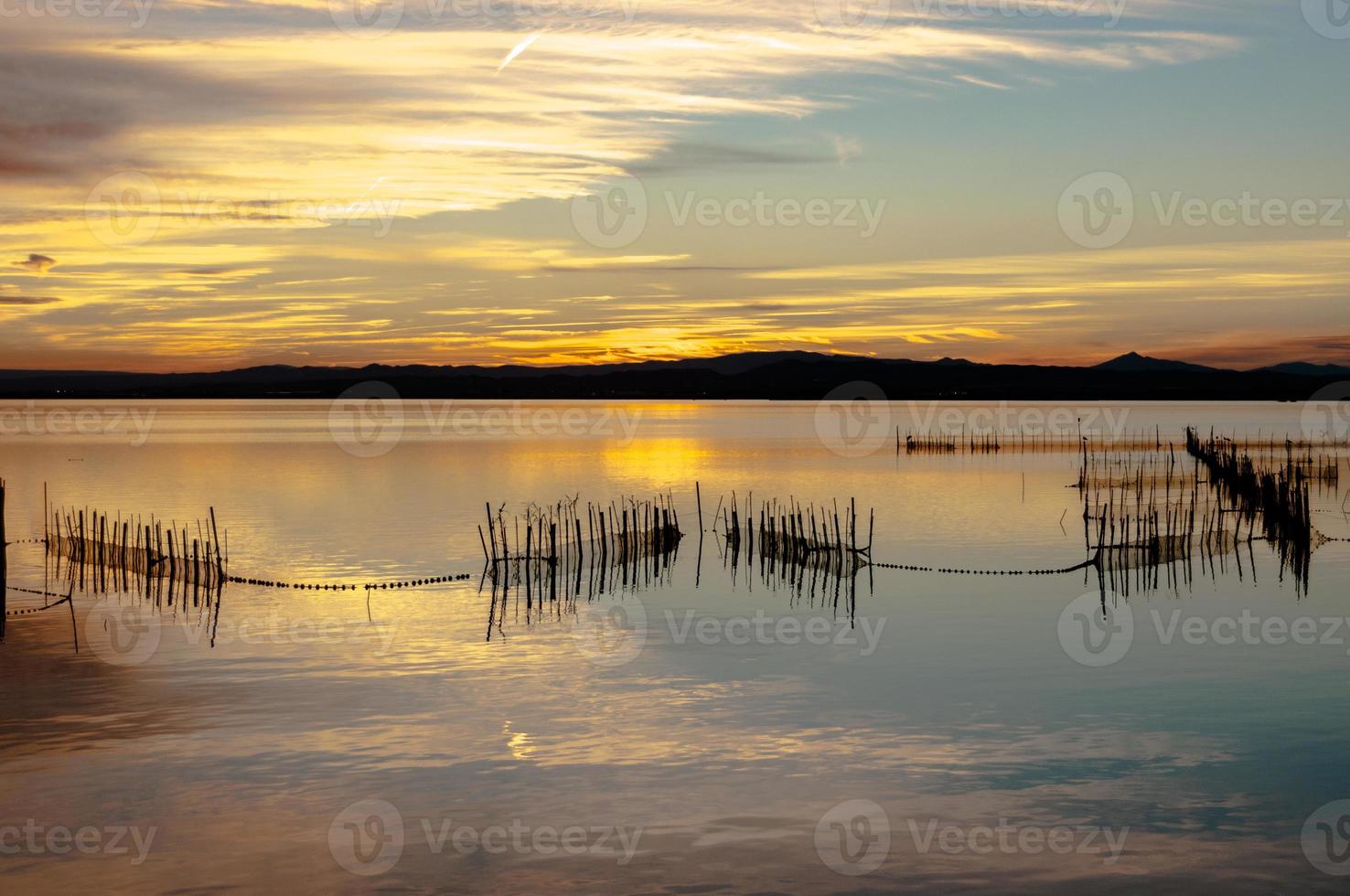 albufera estuarium in valencia, spanje foto