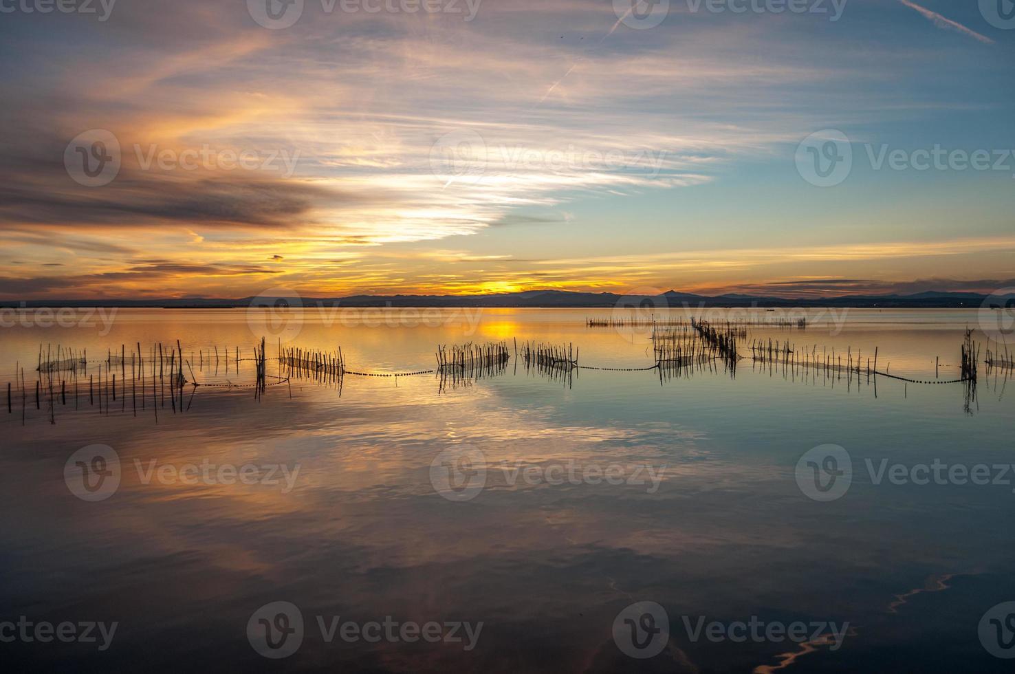 albufera estuarium in valencia, spanje foto